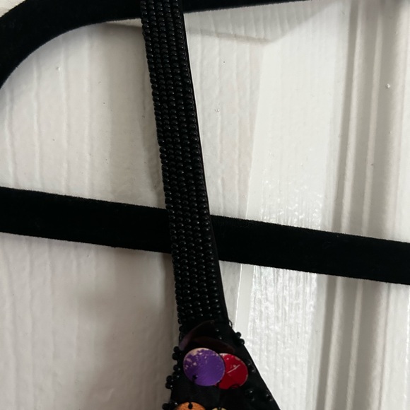 Oleg Cassini Black Sequin Dress - Picture 4 of 6